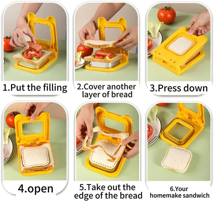 Sandwich Molds Cutter and Sealer | ⭐⭐⭐⭐⭐4.9/5(64564 - Review)