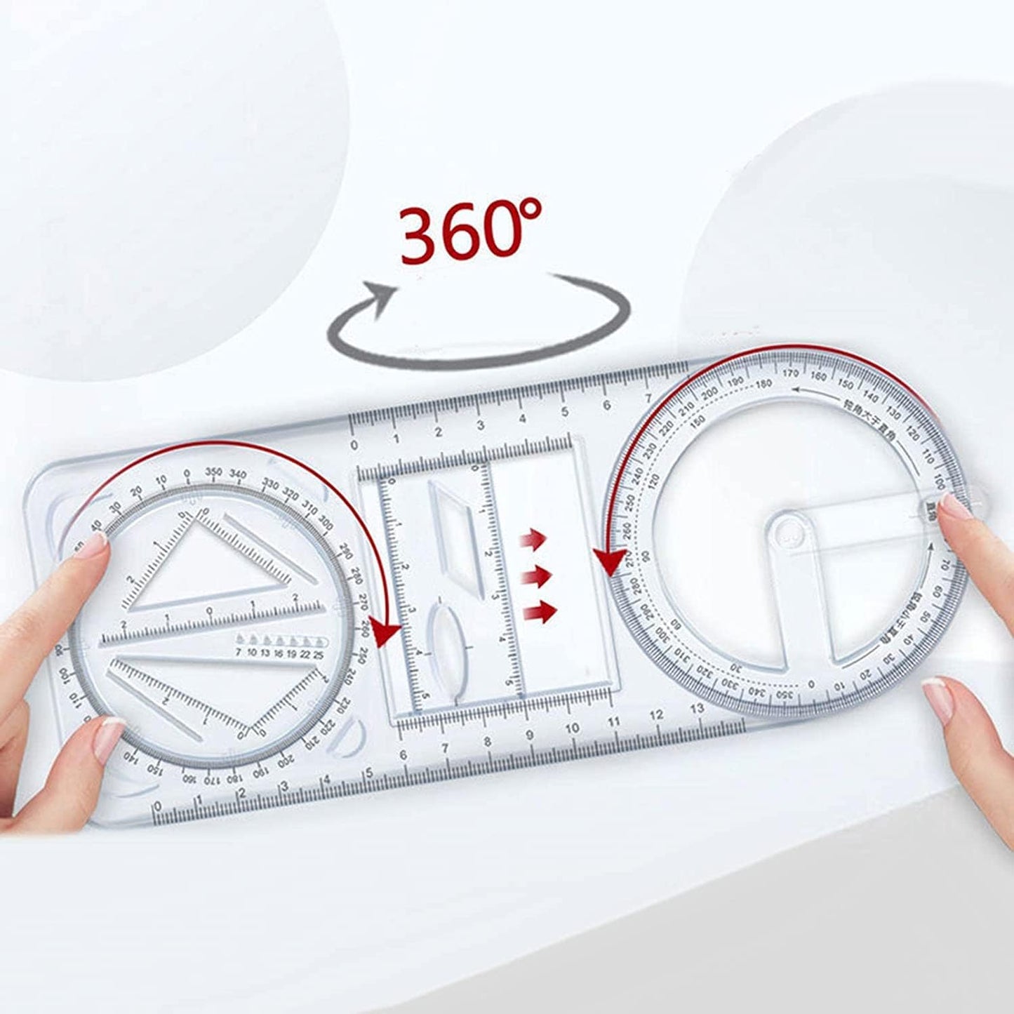 Multi-Functional Geometry Ruler | ⭐⭐⭐⭐⭐4.9/5 ( 65236 - Review )