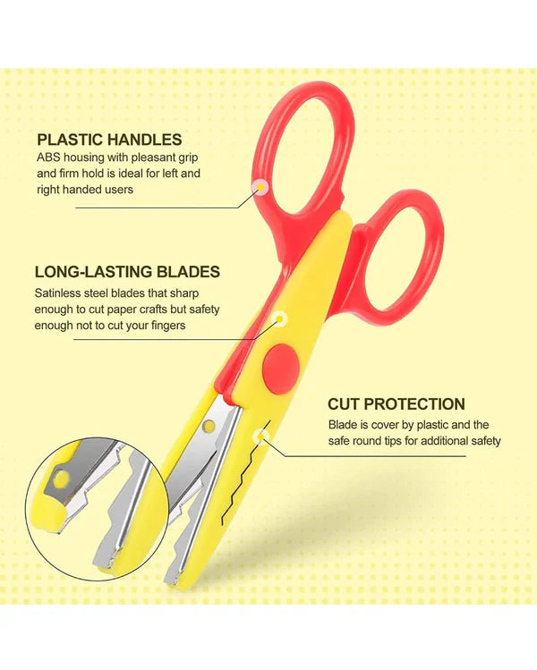 🎁Holiday Special Sale 🔥Zig Zag Scissors With Punch Set