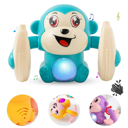 Tumbling Monkey Adventure: Electric Baby Toy with Light and Music