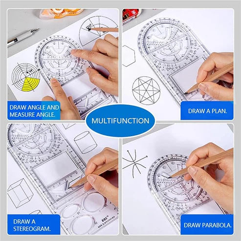 Multi-Functional Geometry Ruler | ⭐⭐⭐⭐⭐4.9/5 ( 65236 - Review )