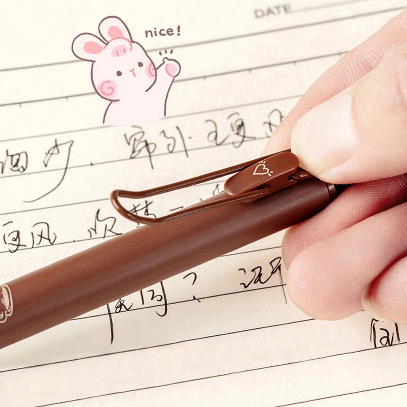 Kawaii Soft Grip "COFFEE PEN SET " 5pc Pen Set