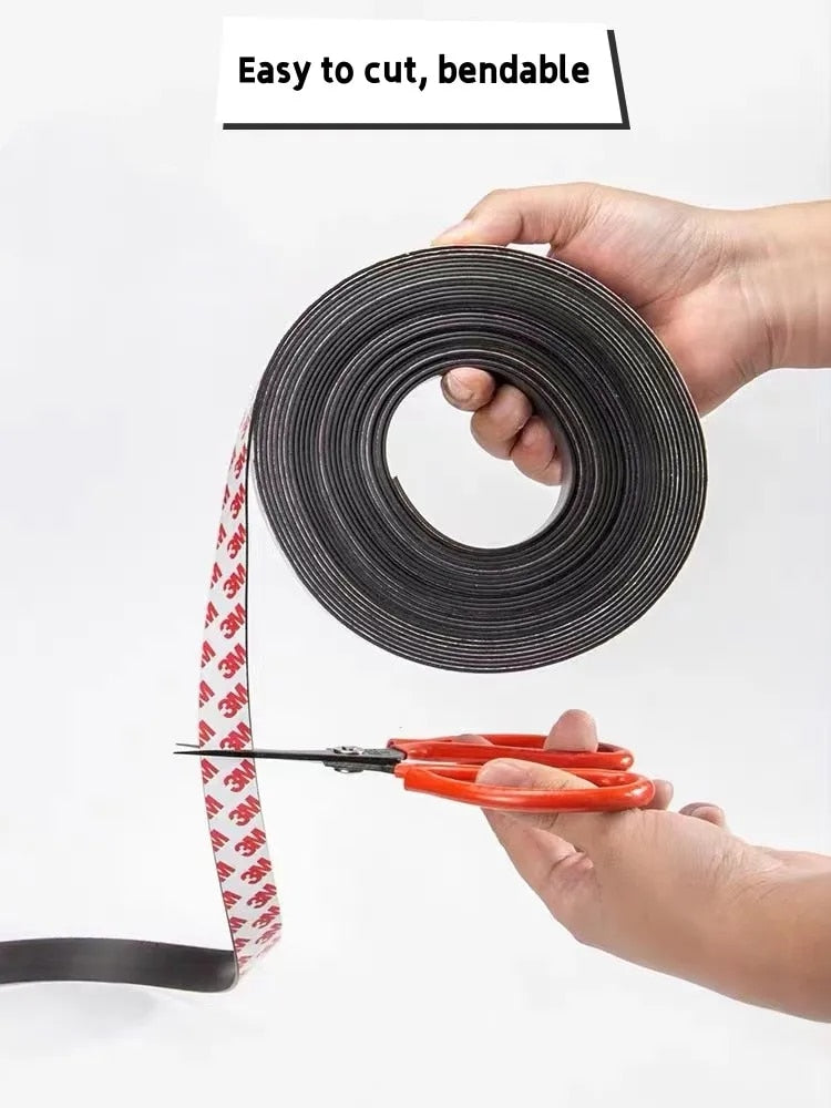 Strong Flexible Magnet Strip Self Adhesive Magnetic Tape |  🎁 BUY 1 GET 1 FREE