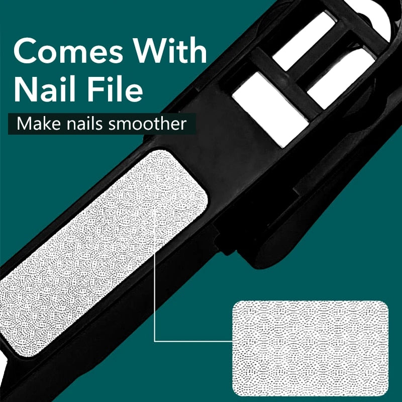 Stainless Steel Nail Clippers With Magnifying Glass