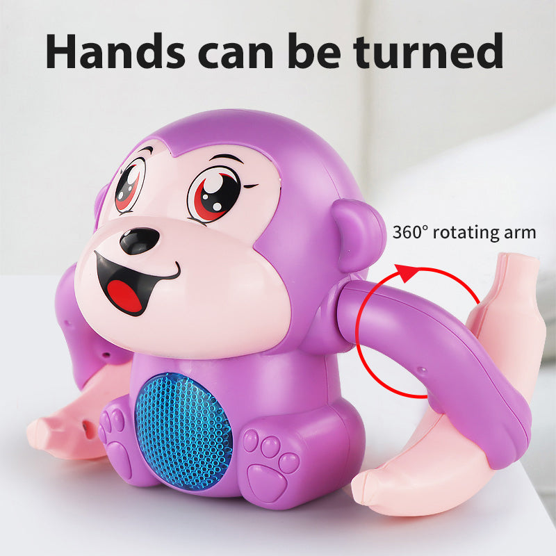 Tumbling Monkey Adventure: Electric Baby Toy with Light and Music