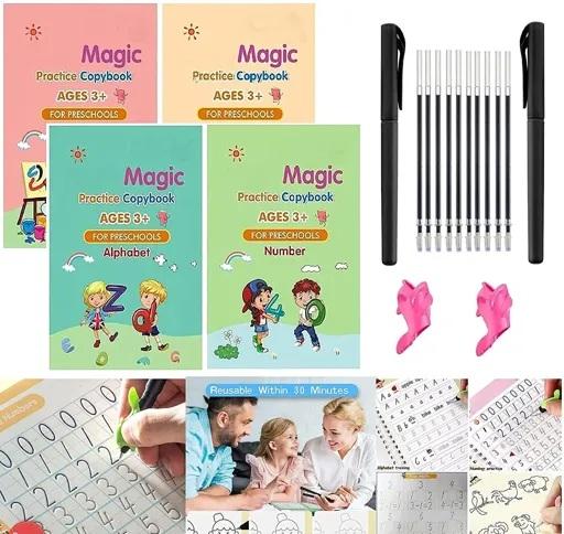 REUSABLE WRITING MAGIC BOOK - ( 69,856 Review ⭐⭐⭐⭐⭐4.9/5 )