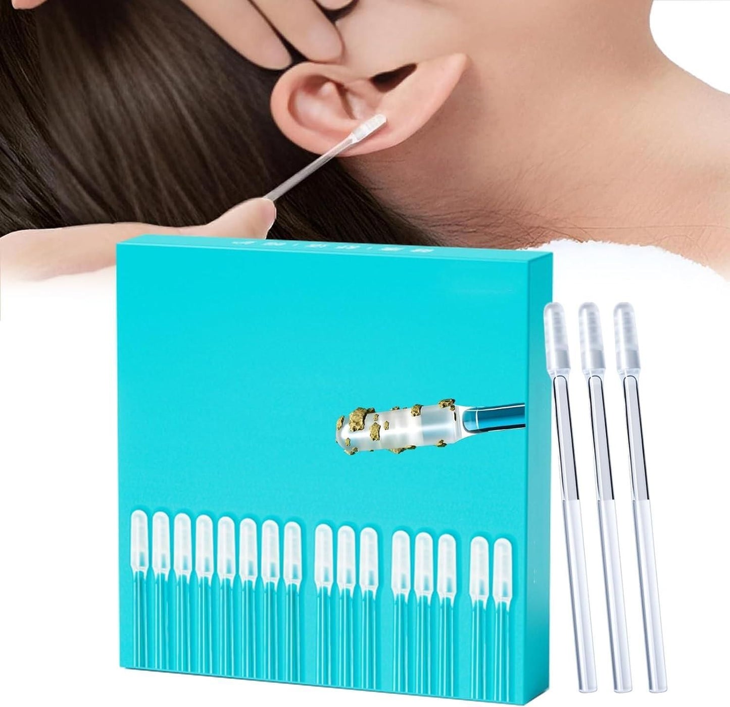 24 Pcs Reusable Sticky Ear Pick Adhesive Ear Cleaner Set - ⭐⭐⭐⭐⭐4.9 star  (24569-Review)