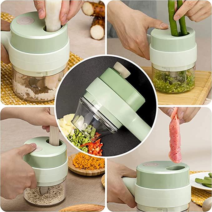 ABS Stainless Steel Large Quick & Powerful Manual Hand Held Vegetable/Fruit Chopper