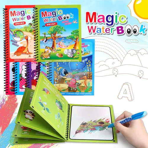 Magical Water Painting Book 🎨 (Set of 4)